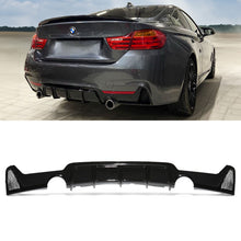 Diffusore Posteriore Nero Lucido Doppia Uscita BMW Serie 4 F32 F36 13-19
