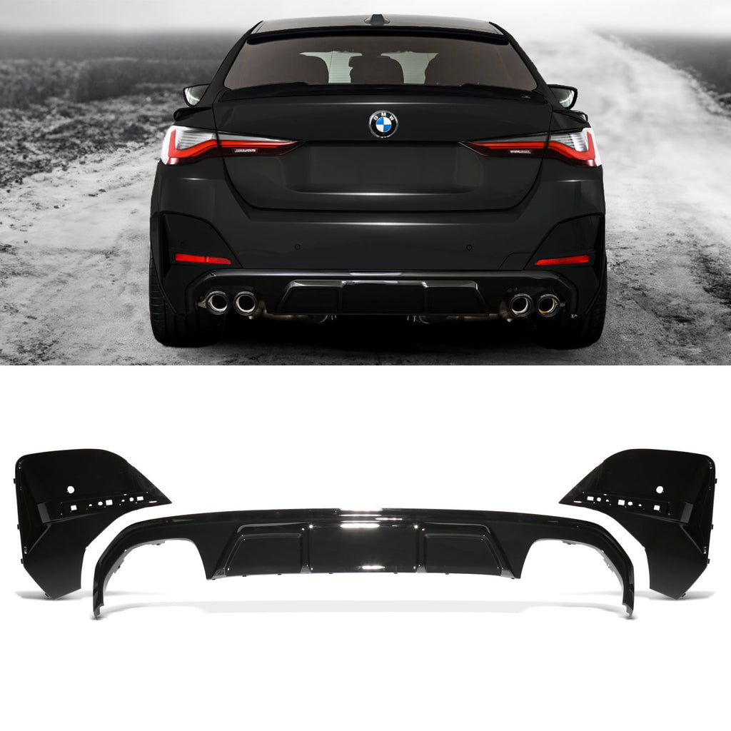Diffusore Posteriore Stile Competition Nero Lucido BMW Serie 4 G26 20+