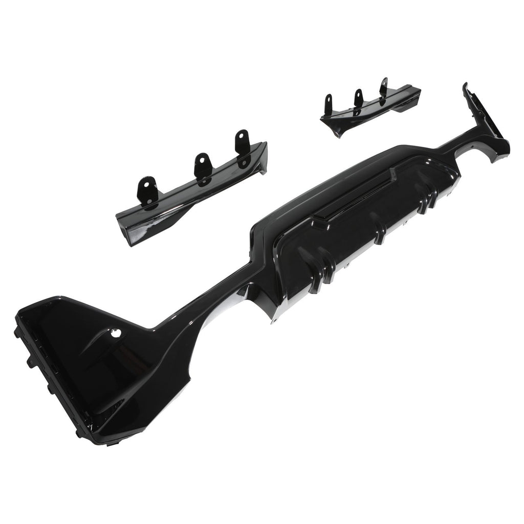 Diffusore Posteriore Stile M Nero Lucido Doppia Uscita BMW Serie 3 G20 LCI 22+ - foto 2