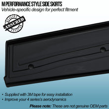 Minigonne Stile M Performance Nero Lucido BMW Serie 4 F32 F36 13-19 - foto 2