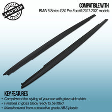Minigonne Stile M Performance Nero Lucido BMW Serie 5 Pre LCI G30 17-20 - foto 3
