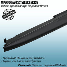Minigonne Stile M Performance Nero Lucido BMW Serie 5 Pre LCI G30 17-20 - foto 2