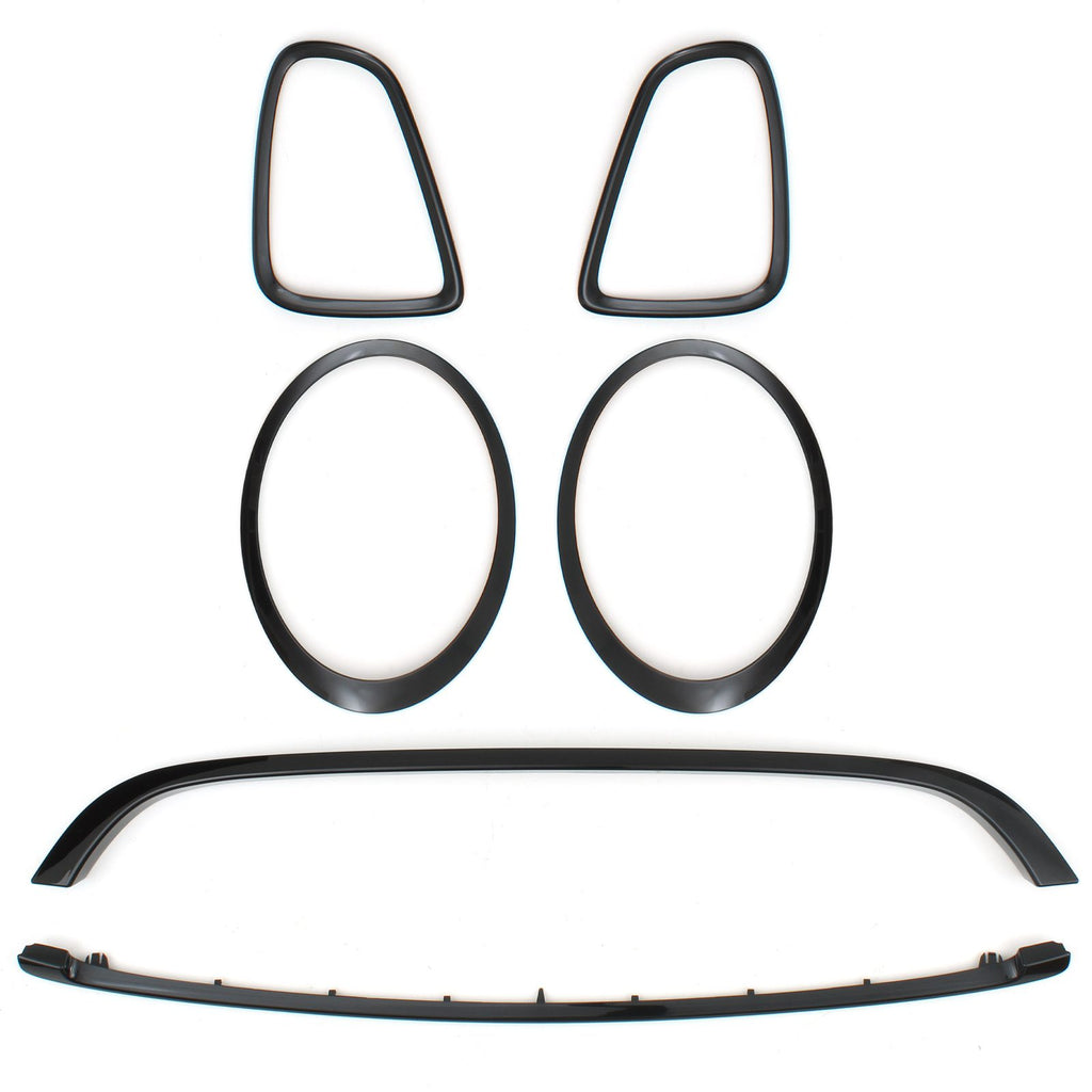 Kit Modanature Luci Anteriori e Posteriori Nero Lucido Mini R56 06-13 - foto 2