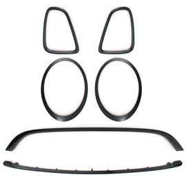 Kit Modanature Luci Anteriori e Posteriori Nero Lucido Mini R56 06-13 - foto 2