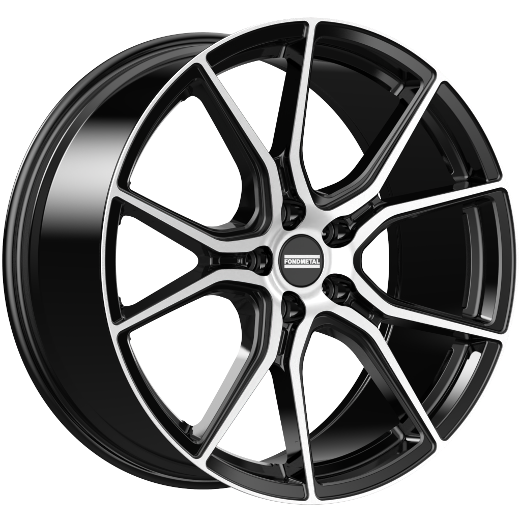 Cerchio in Lega Fondmetal SUPER TUNING STC45 20x9 ET40 5x114.3 GLOSSY BLACK MACHINED