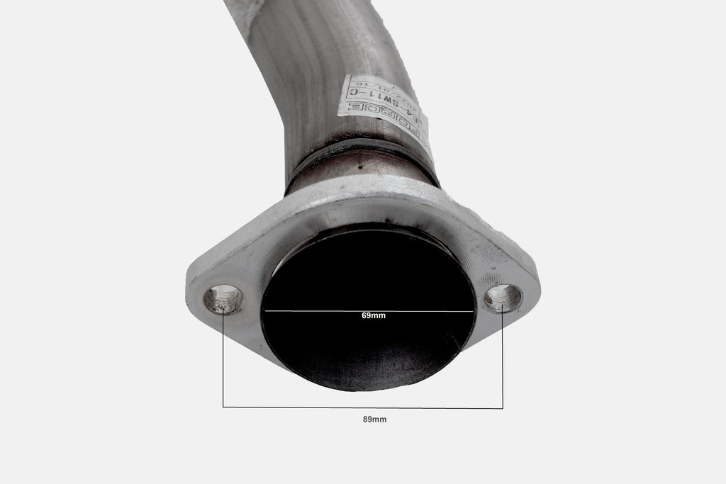 Sistema di scarico cat-back XFORCE 3 silenziatore doppio terminale acc