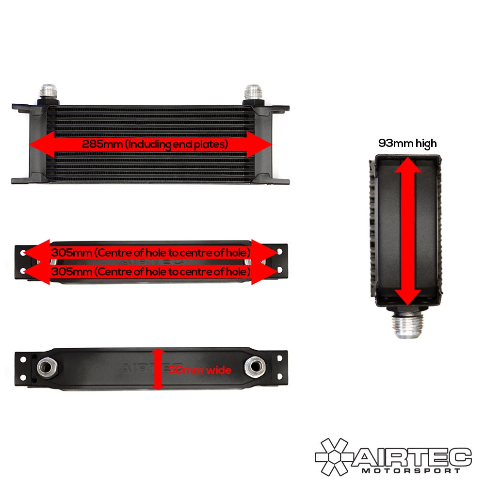 Radiatore olio universale AIRTEC Motorsport -8 o -10 Raccordi AN - dettaglio 5