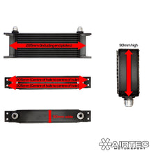 Carica l'immagine nel visualizzatore di Gallery, Radiatore olio universale AIRTEC Motorsport -8 o -10 Raccordi AN - dettaglio 5