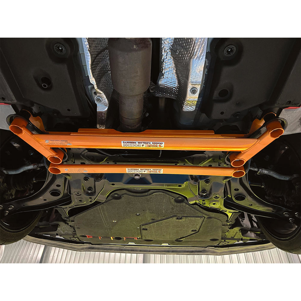SUMMIT & SWAVE Supporto per telaio a 4 punti grande anteriore inferiore posteriore per Toyota Yaris GR - dettaglio 3