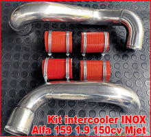 Carica l'immagine nel visualizzatore di Gallery, Kit intercooler inox House-Tuning T21 per Alfa Romeo 159 1.9 JTDm