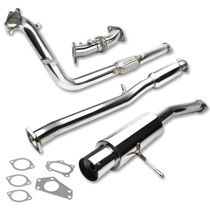 Scarico Cat-Back Turbo Back Style SK-Import Subaru Impreza GD GG 114mm Inox