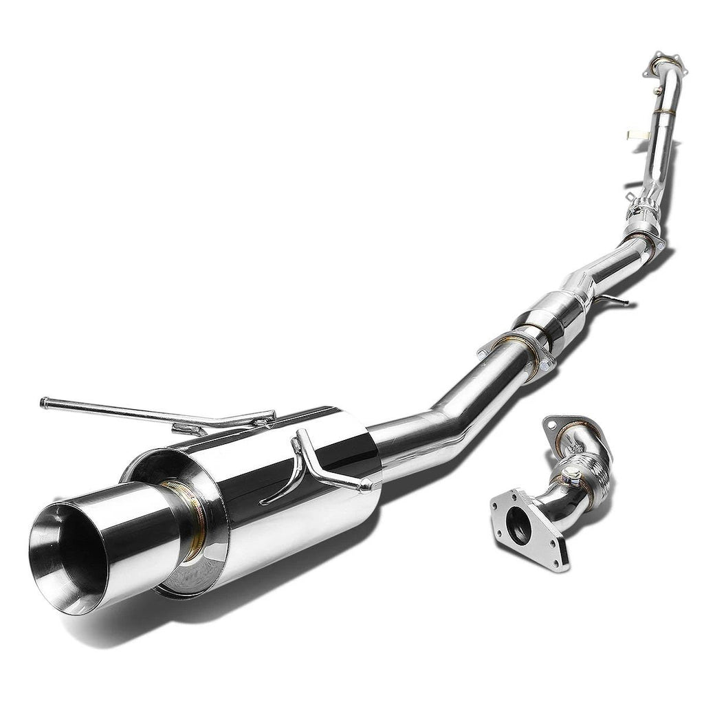 Scarico Cat-Back Terminale a Doppia Parete SK-Import Subaru Impreza GD GG 76mm Inox - foto 2