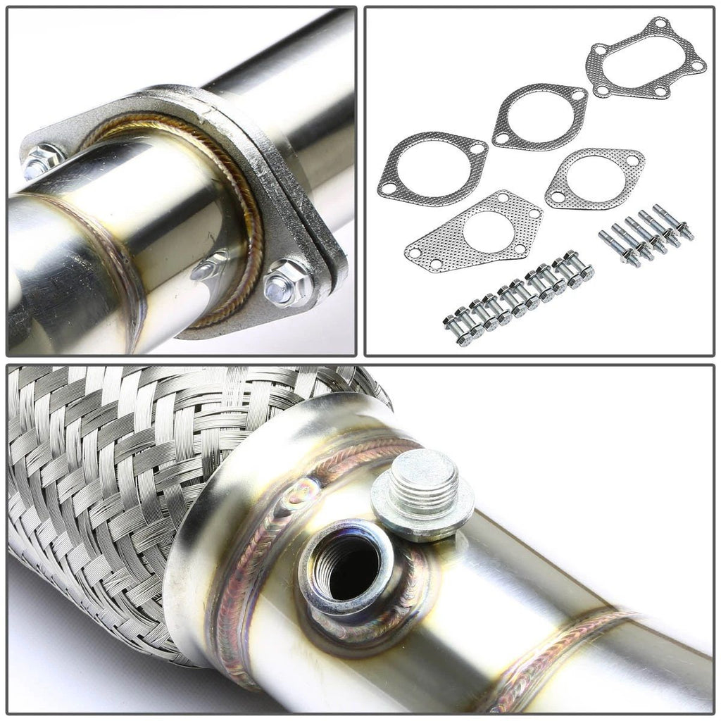 Scarico Cat-Back Terminale a Doppia Parete SK-Import Subaru Impreza GD GG 76mm Inox - foto 4