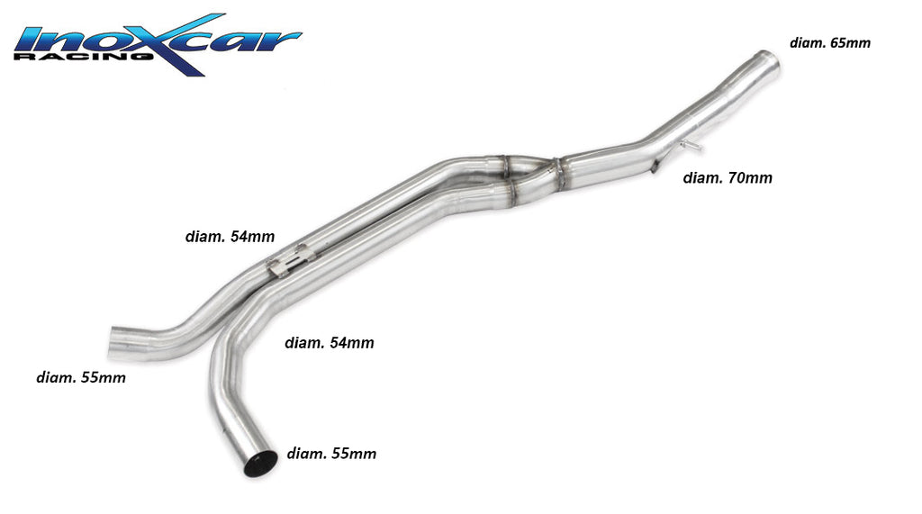 Tubo centrale sportivo Porsche Macan 95B 95B.2 | Inoxcar