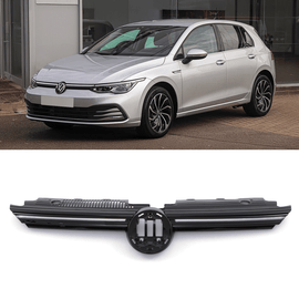 Griglia LED DRL Nero Lucido VW Golf MK8 2020+ - foto 2