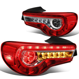 Fanali Posteriori LED Sequenziali SK-Import Cromati Subaru BRZ Toyota GT86 Pre Facelift