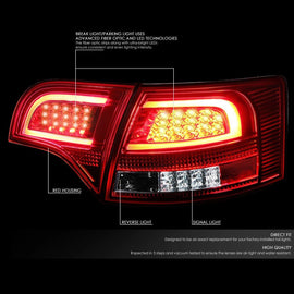 Fanali Posteriori LED SK-Import Cromati Audi A4 S4 B7 - foto 2