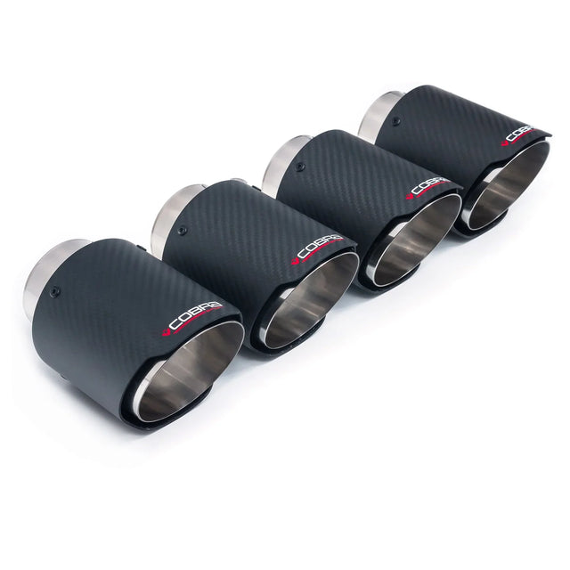 Terminali di Scarico Cobra Sport per Jaguar F-Type V8 (TP107-CF-4)