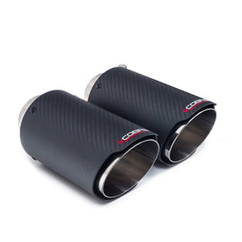 Terminali Cobra Sport in carbonio 4 pollici a taglio obliquo