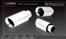 Carica l'immagine nel visualizzatore di Gallery, Terminali di scarico XFORCE 2.5 uscita 4 taglio obliquo acciaio inox 304 - TS-AW4-63
