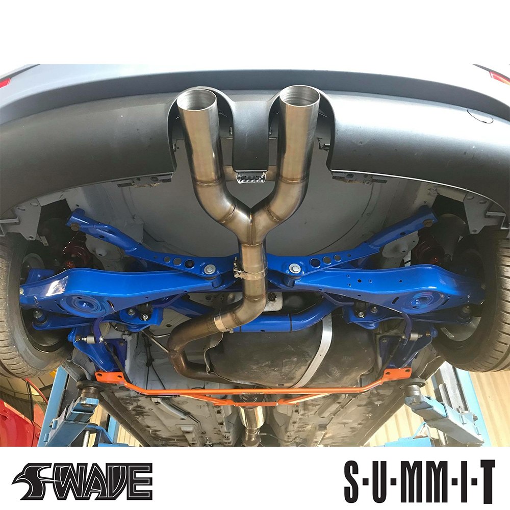 SUMMIT posteriore inferiore grande tunnel di scarico posteriore a 6 punti corpo telaio e supporto per barra di collegamento boccola asse sottotelaio per VW Golf MK5 e 6 GTI dal 2005 al 2012 V-G6-S39 - dettaglio 2