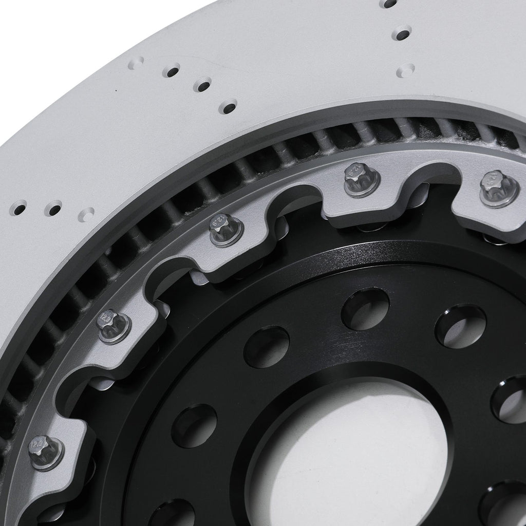 Dischi Freno Anteriori Flottanti Forati e Ventilati 357mm Volkswagen Golf R Mk8 20+ - foto 8