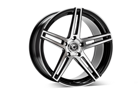Cerchio in Lega WRATH Wheels WF1 19x9.5 ET40 5x112 GLOSS BLACK POLISHED FACE