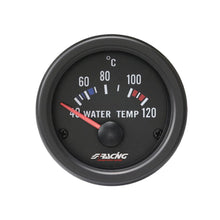Load image into Gallery viewer, Manometro 52mm temperatura acqua Black line