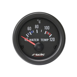 Manometro 52mm temperatura acqua Black line
