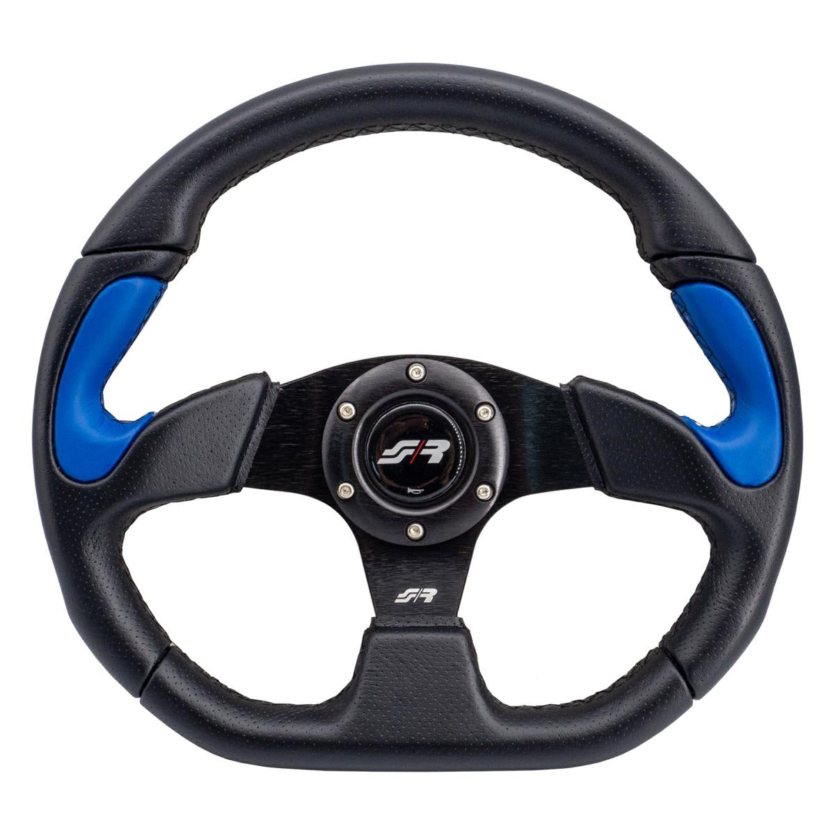 Volante Sportivo UniversaleX2 Poly Pelle blu