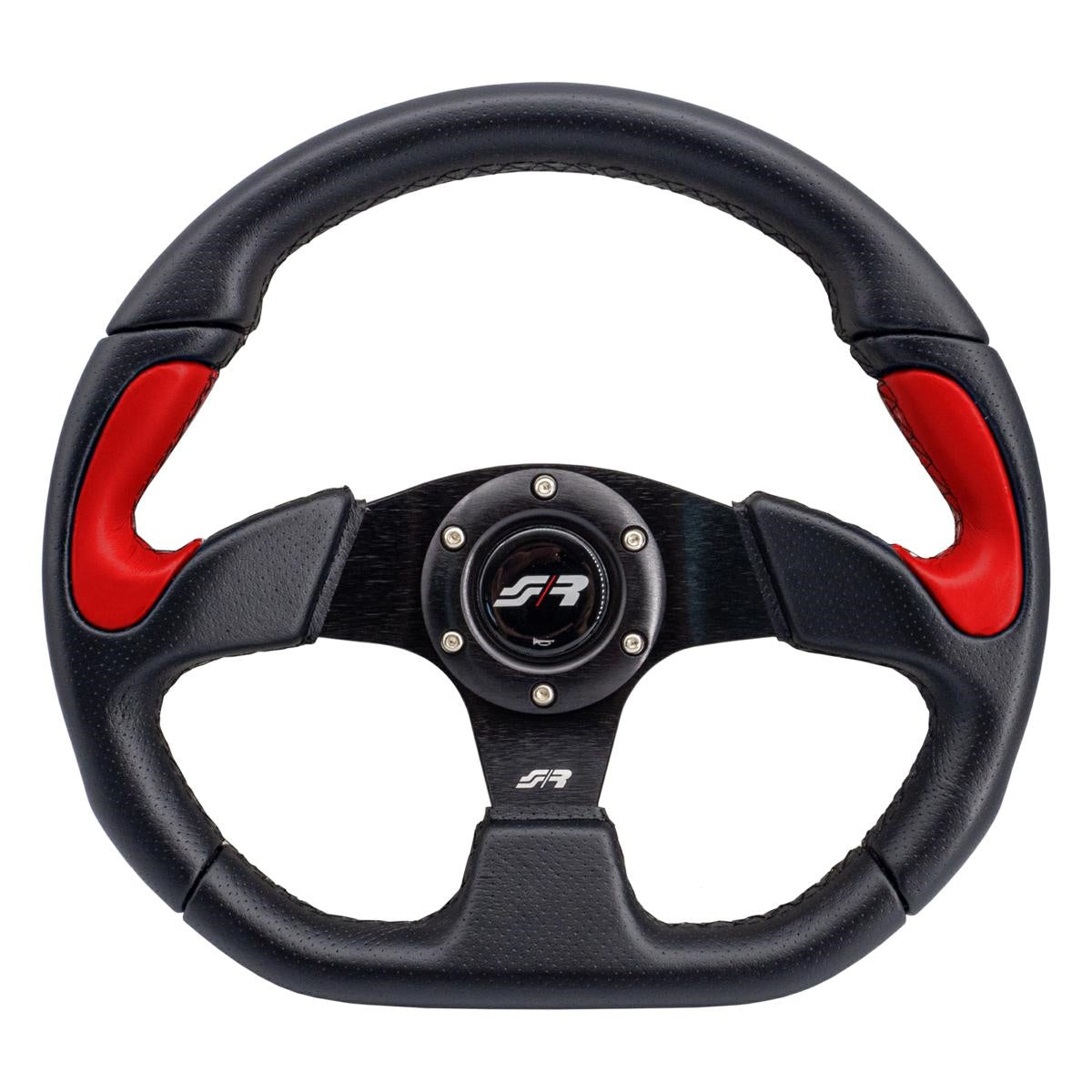Volante Sportivo UniversaleX2 Poly Pelle rosso