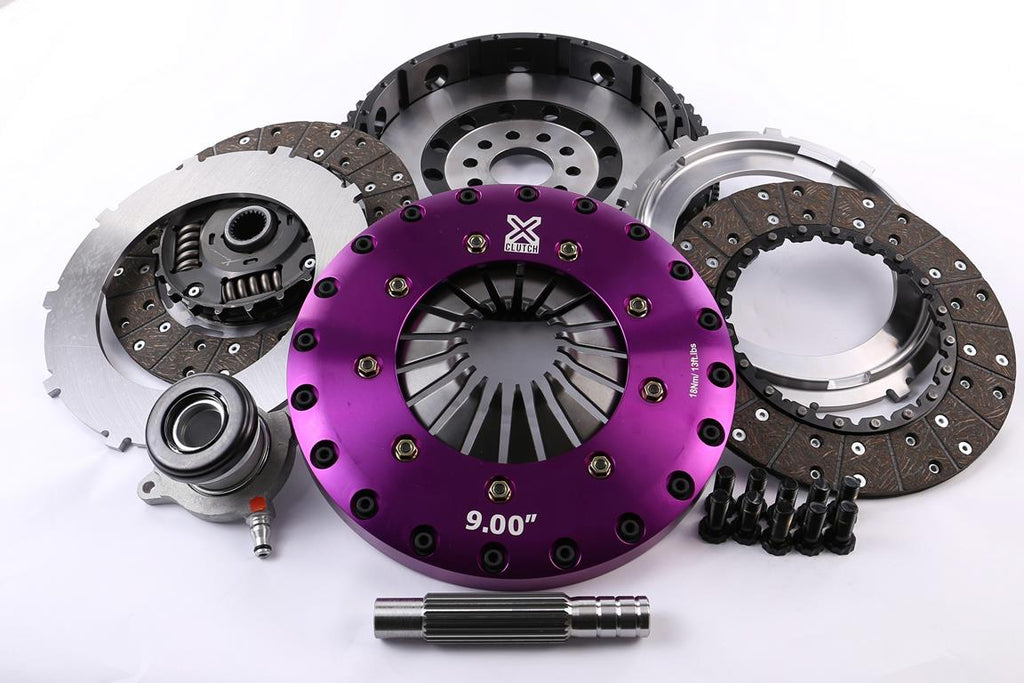 Kit frizione + volano Xtreme Performance Ø 230 mm mozzo a molle organico bidisco con reggispinta idraulico CSC - coppia 1000 Nm - Ford Focus MK1 MK2 MK3 C346 2005-2012 / Ford Mondeo MK2 MK3 MK4 CD391 2007-2015 / Ford S-MAX 2006-2014 / Volvo C30 (533) T5