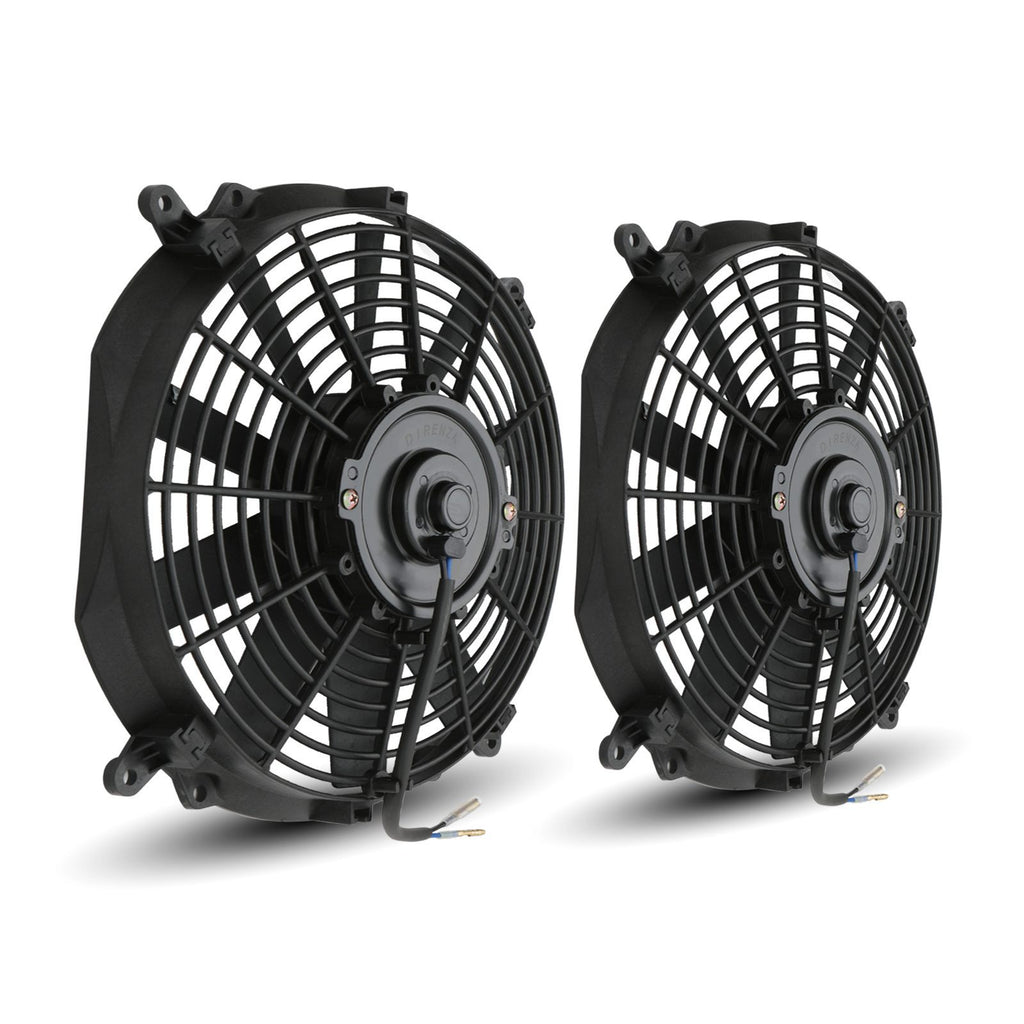 Coppia di Ventole 12" a Pale Diritte 12V 80W Universali - foto 4