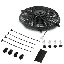 Coppia di Ventole 14" a Pale Diritte 12V 80W Universali con Accessori di Montaggio - foto 5