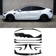 Body Kit Aerodinamico Nero Lucido Tesla Model 3 2019+