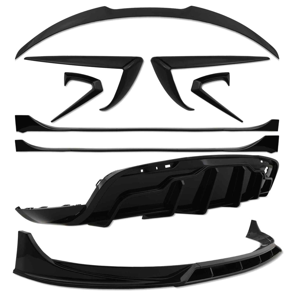 Kit Aero Completo Nero Lucido Tesla Model Y 20-25 - foto 2