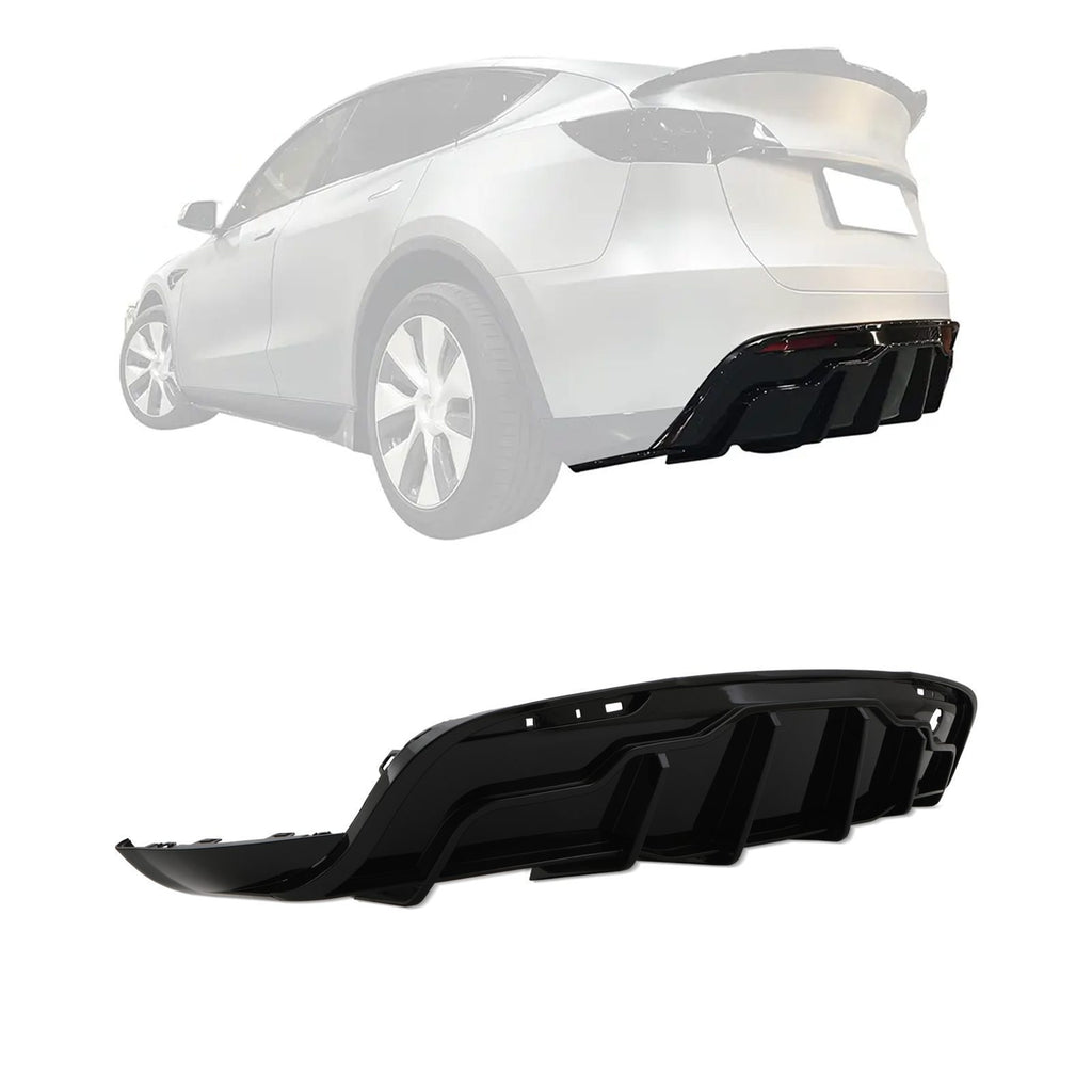 Diffusore Posteriore Nero Lucido Tesla Model Y 2020-2025