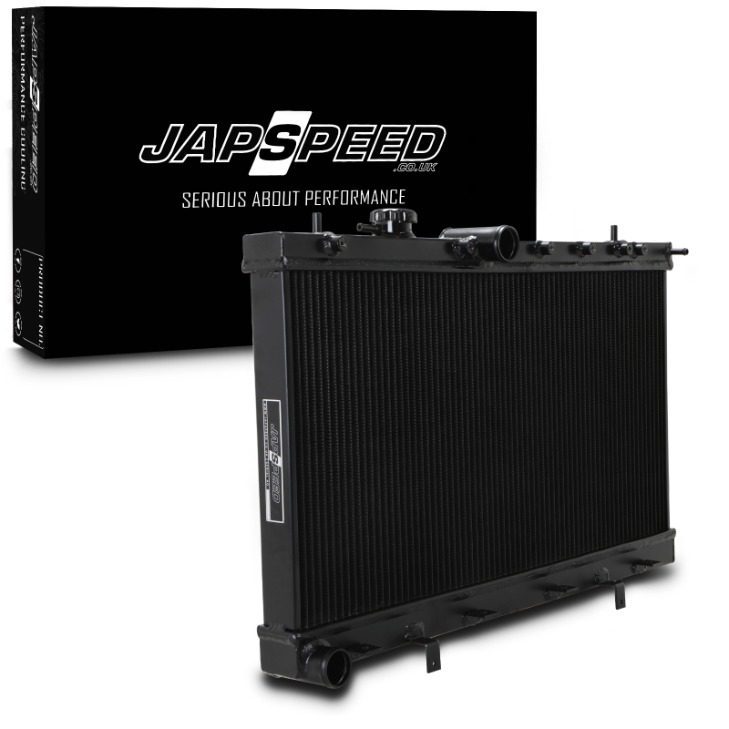Radiatore Sportivo in Alluminio Nero Subaru Impreza GD New Age WRX STI 03-06