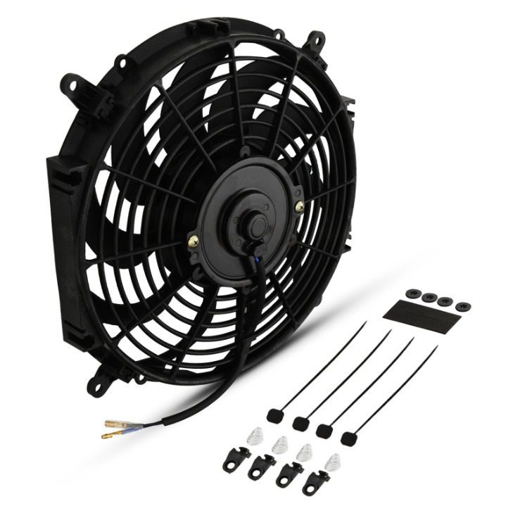Ventola 12" a Pale Curve 12V 80W Universale