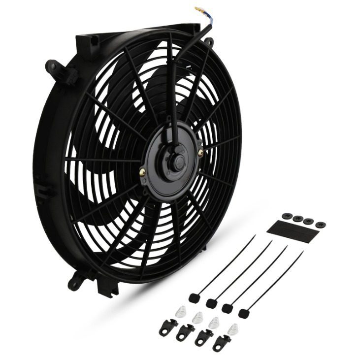 Ventola 14" a Pale Curve 12V 80W Universale