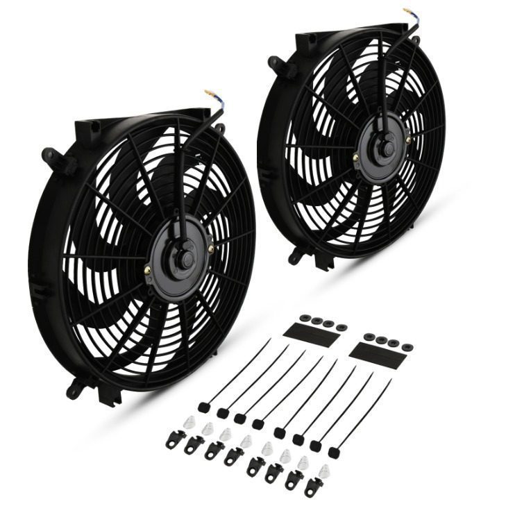 Ventola 14" a Pale Curve 12V 80W Universale