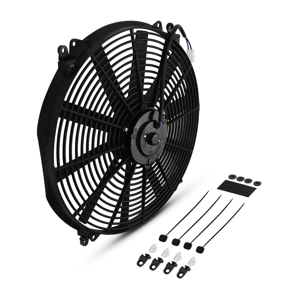 Ventola 16" a Pale Diritte 12V 80W Universale
