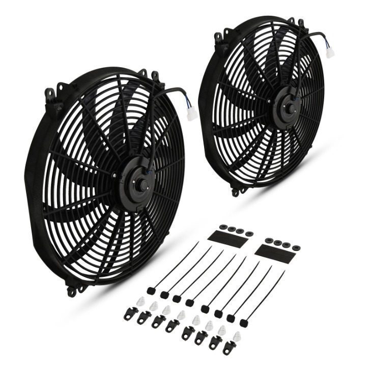 Ventola 16" a Pale Curve 12V 80W Universale