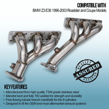 Collettori di Scarico BMW Z3 E36 2.0 2.5 2.8 3.0 6 Cilindri 96-03 - foto 3