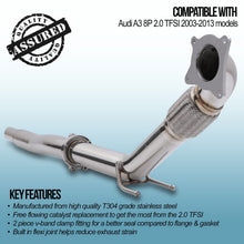 Downpipe Decat 3" Audi A3 8P 2.0 TFSI 03-13