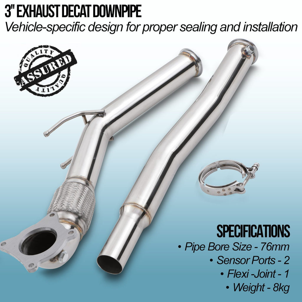Downpipe Decat 3" Audi A3 8P 2.0 TFSI 03-13