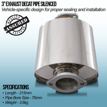 Tubo Decat Silenziato 3" Nissan 200SX S14 SR20DET 93-00