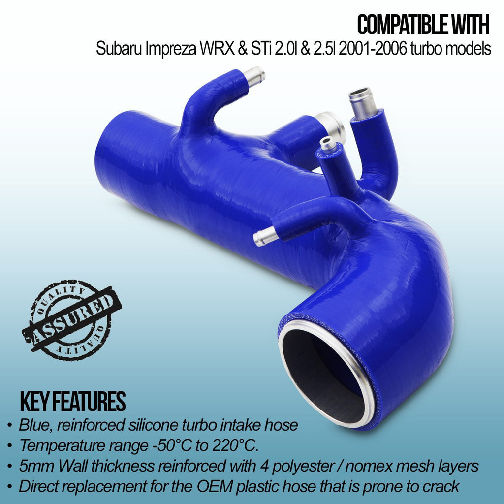 Tubo di Aspirazione in Silicone Subaru Impreza New Age WRX STI 02-06 - foto 3