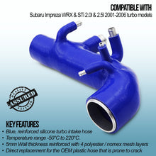 Tubo di Aspirazione in Silicone Subaru Impreza New Age WRX STI 02-06 - foto 3
