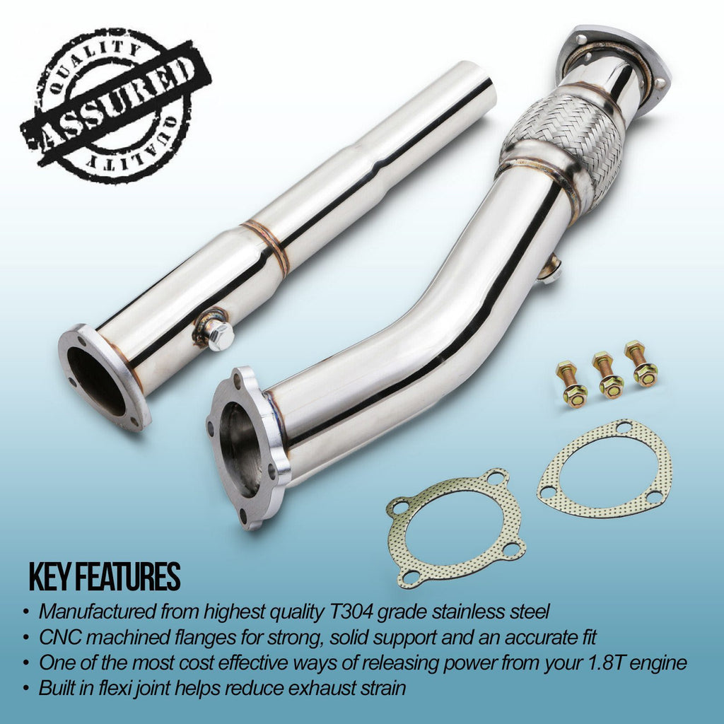 Downpipe Decat 3" VW Golf MK4 / Bora / Audi A3 8L / TT 8N / Skoda Octavia 1U / Seat Leon 1M 1.8T 00-04 - foto 3